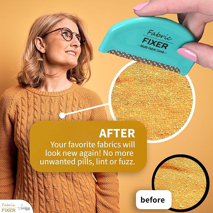 Multi-Fabric Sweater Comb for Pills and Fuzz