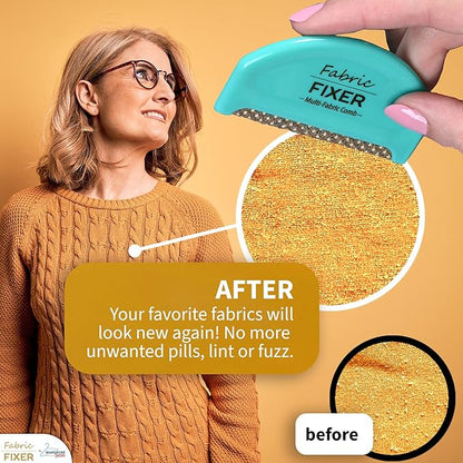 Multi-Fabric Sweater Comb for Pills and Fuzz