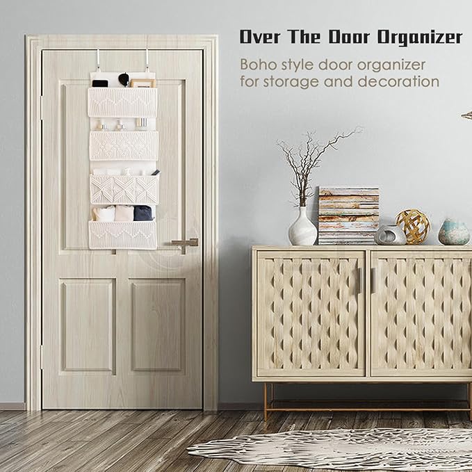 Over the Door Organizer Macrame Boho Nursery Storage