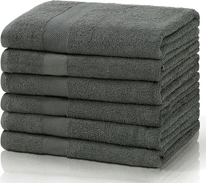 Simpli-Magic Cotton Bath Towels, 6 Pack