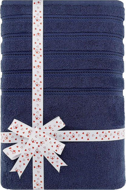 American Soft Linen 35x70 Jumbo Large Bath Towel, 600 GSM 100% Cotton Turkish