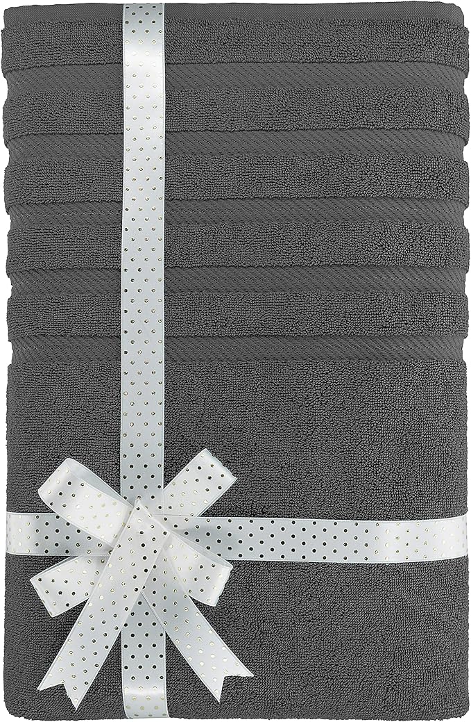American Soft Linen 35x70 Jumbo Large Bath Towel, 600 GSM 100% Cotton Turkish