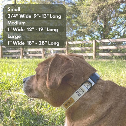 Pawsitive Hemp Dog Collar - Super Soft Hypoallergenic Lining. Great for Small, Medium and Large Dogs; Medium Rosemary Red