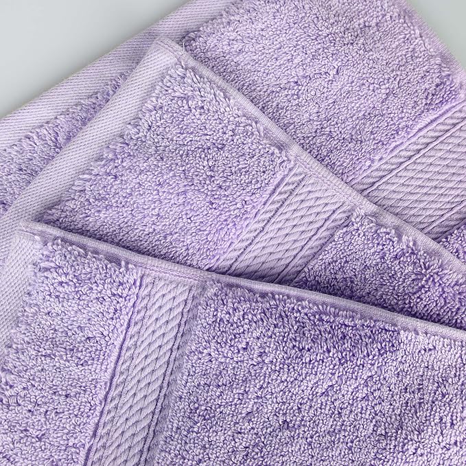 Superior Egyptian Cotton Pile 9 Piece Towel Set, Includes 3 Bath, 3 Hand