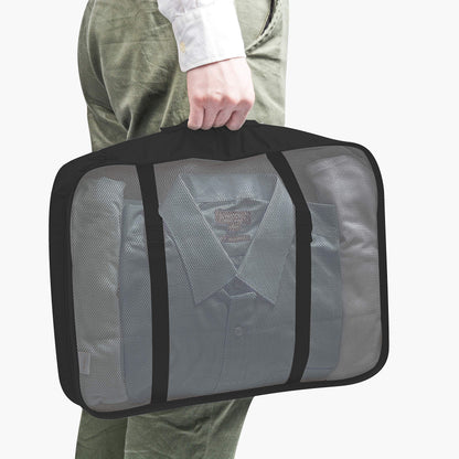 Packing Cubes 7 Pcs Travel Luggage Packing Organizers Set with Toiletry Bag (Black)