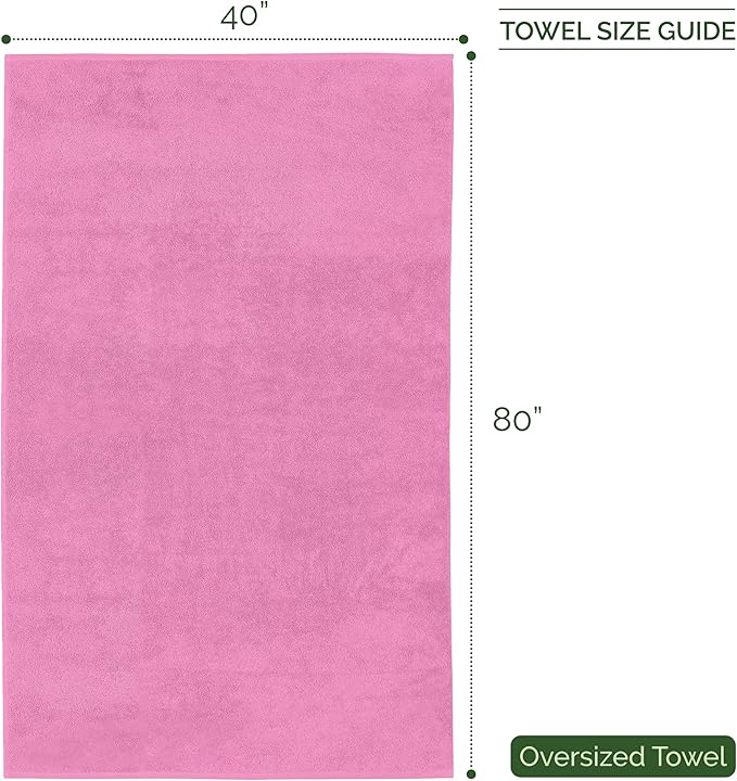 Elegant Comfort Three Line Popcorn Extra Large Luxury Bath Towel