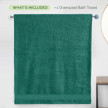 Elegant Comfort Three Line Popcorn Extra Large Luxury Bath Towel