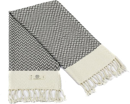 Madamelique Exclusive Hand Towels Set of 2-18 x 40 Inches
