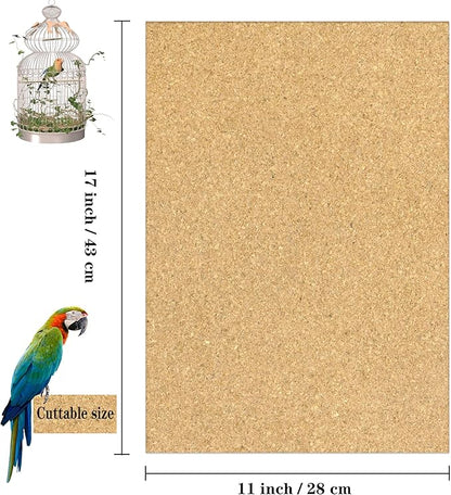 Gravel Paper for Bird Cage,BirdCage Liner Papers Cuttable Gravel Liner Sea Sand Paper Pet Animal Cages Cushion Great for Hard-Billed Birds Parrot | Clean Safe & Aids in Digestion (30 PCS - 17" x 11")