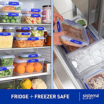 Sistema KLIP IT PLUS Food Storage Containers | 7.5 L Rectangle | Stackable &