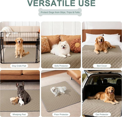 Eterish Reusable Washable Pee Pads for Dogs Large/Extra Large 36'' x 41'' 2 Pack, Absorbent Pet Puppy Dog Training Pads Non-Slip, Waterproof Whelping Potty Pads for Dogs Leak-Proof