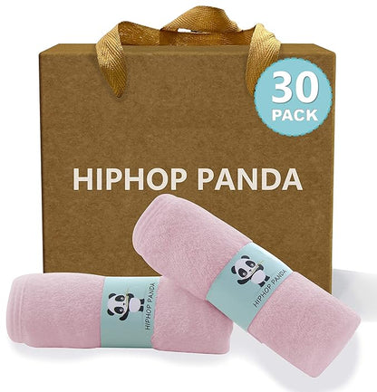 HIPHOP PANDA Baby Washcloths, Rayon Made from Bamboo