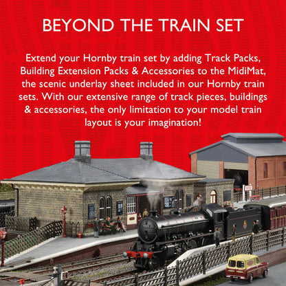 Hornby Hobby Train Tracks - R8206 Power Track Straight Track Pieces - Small Scale Model Accessories for Train, Electric Railroad Supplies with HO/OO Gauge Compatibility, Straight Tracks