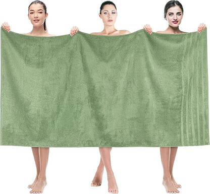 American Soft Linen 35x70 Jumbo Large Bath Towel, 600 GSM 100% Cotton Turkish