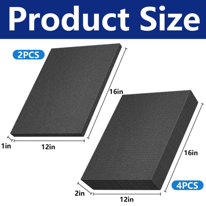 DECOHS 6 Pcs Pick Apart Foam Insert- 2 Sizes Pick and Pluck Foam- Pluck Pre Cube Sheet Foam with Bottom Use for Toolbox Game Box Cases Storage Drawer