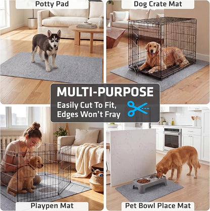 Drymate 2-Pack Washable Pee Pads for Dogs (29x36), Waterproof, Absorbent, Slip-Resistant, Reusable Pet Training Potty Puppy Mats, Housebreaking, Incontinence Bed Pads, Crate, Kennel (USA Made)