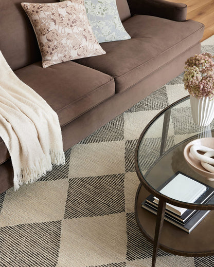Loloi Chris Loves Julia Francis Collection FRA-01 Beige/Charcoal 7'-9" x 9'-9" Area Rug