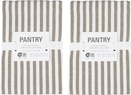 KAF Home Premium Kitchen Towels, Large 100% Cotton, Flat & Terry Absorbent Dish