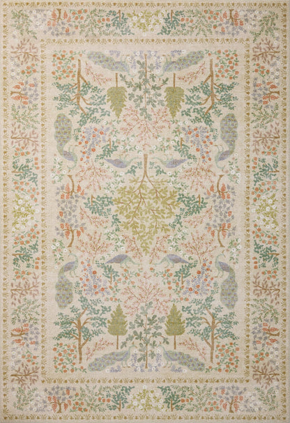 Loloi Rifle Paper Co. Canopy Collection CNP-05 Ivory 5'-0" x 7'-6" Area Rug