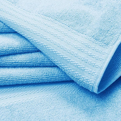 GLAMBURG Premium Cotton 4 Pack Bath Towel Set
