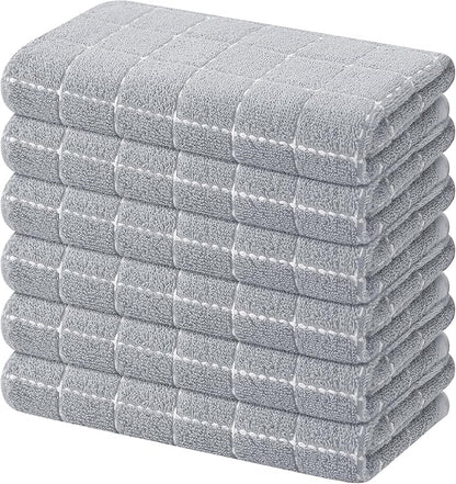 Mordimy 100% Cotton Terry Cloth Kitchen Towels, Super Soft and Absorbent Dish
