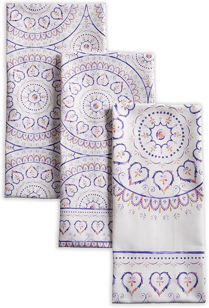 Maison d' Hermine Kitchen Towels Set of 3 100% Cotton 27.50" x 20" Reusable