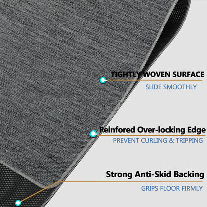 RccugmatS Chair Mat for Hardwood Floor, 36" x 48" Heavy Duty Office Chair Mat for Rolling Chairs, Anti Slip, Computer Chair Desk Mat, Floor Protector for Home Office, Graphite Texture