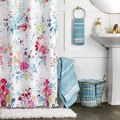 SKL Home Seabrook Stripe 100% Cotton Premium Bath Towel, 550 GSM, Soft &