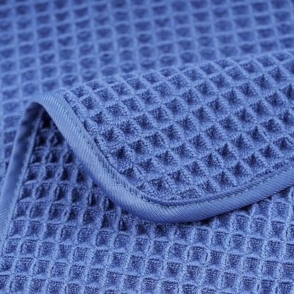 POLYTE 430 GSM Microfiber Lint Free Washcloth Face Towel, 13 x 13 in, 4 Pack