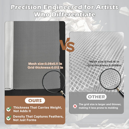 CELSOL Pro Sculpting Wire Mesh Roll 16"x100" (0.08x0.11 Ultra-Dense Grid) | Heavy Duty Aluminum Armature Mesh for Clay, Metal Art & DIY Crafts | Scissors-Cut, Rustproof, Artist-Approved