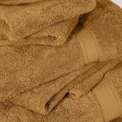 Superior Egyptian Cotton Pile 6-Piece Towel Set, Includes 2 Bath, 2 Hand