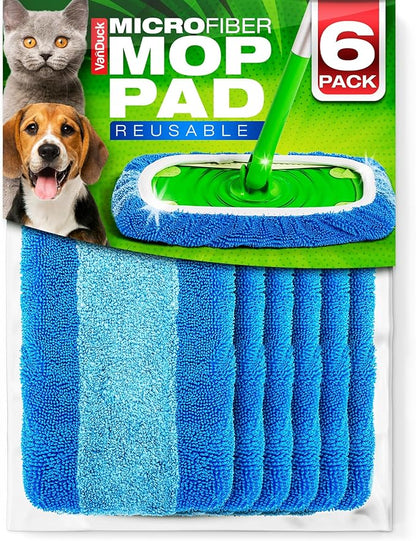VanDuck Reusable Pet Heavy Duty Mop Pads Compatible