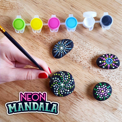 ArtSkills Rock Painting Kit - 18 Rocks - Geode, Mandala & Glow in the Dark Rock Painting, Arts and Crafts for Kids