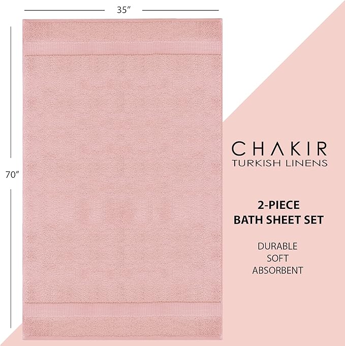 Chakir Turkish Linens, 100% Cotton Premium Quality Turkish Bath Sheets