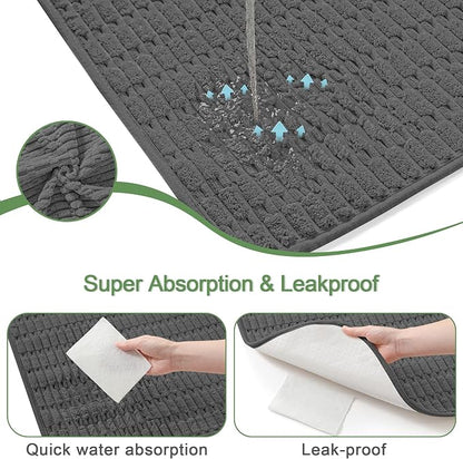 Washable Pee Pads for Dogs, Reusable Puppy Pads Dog Pads, Non-Slip Dog Pee Pads, Leakproof Pet Pee Pads Wee Wee Pads for Dogs. (Dark Grey, 40"x60"(Pack of 1))