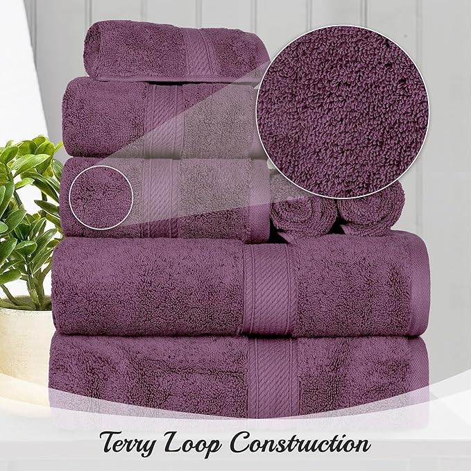 SUPERIOR Egyptian Cotton Pile Bath Sheet Set of 2, Ultra Soft Luxury Towels