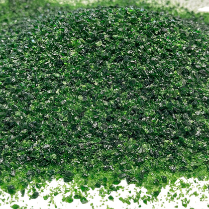 Maker’s Minerals Crushed Green Goldstone Sand, 0.25mm-2mm, Sand-Sized for Woodworking and Ring Inlay, Resin Crafts, Memorial & Sand Jewelry (0.5, Ounces)