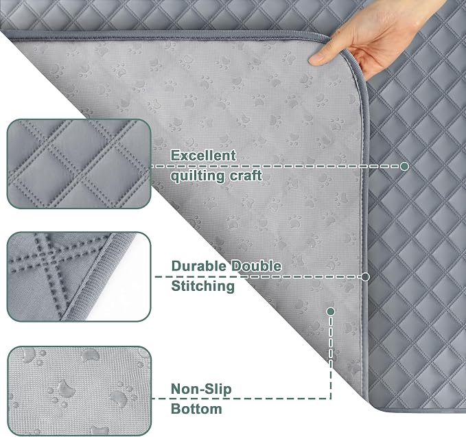 Eterish Reusable Washable Pee Pads for Dogs Large/Extra Large 31'' x 36'' 2 Pack, Absorbent Pet Puppy Dog Training Pads Non-Slip, Waterproof Whelping Potty Pads for Dogs Leak-Proof