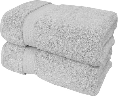 GLAMBURG 700 GSM Premium Cotton 2-Pack Oversized Extra Large Bath Sheets