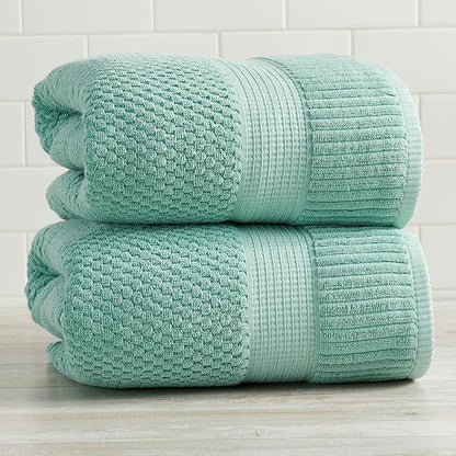 NY Loft 100% Cotton Towel Set| Super Soft & Absorbent Quick-Dry |Textured and