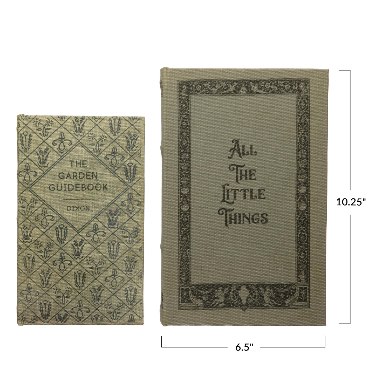 MDF & Canvas Book Storage Boxes, Set of 2 All The Little Things