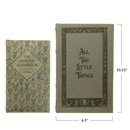 MDF & Canvas Book Storage Boxes, Set of 2 All The Little Things