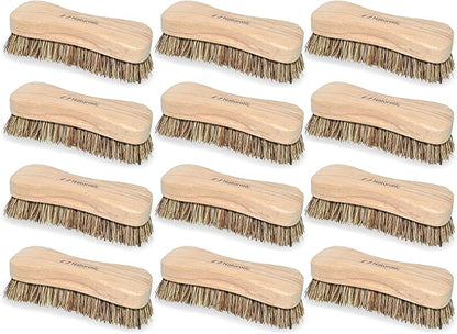 All-Natural Wooden Scrub Brush | Wooden Handle | Palmyra Bristle Brush