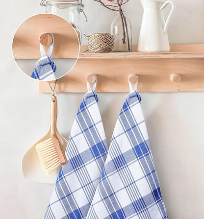 Utopia Towels Blue & White Dish Towels 100% Ring Spun Cotton Highly Absorbent &