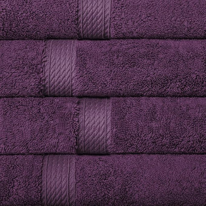 SUPERIOR Egyptian Cotton Pile 10 Piece Towel Set, Includes 2 Bath, 4 Hand
