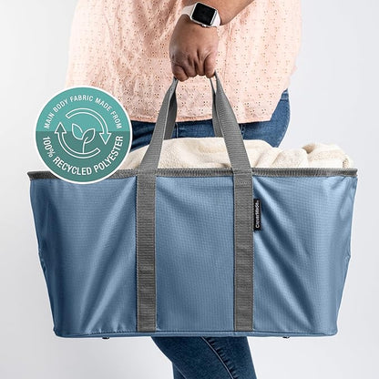 CleverMade Collapsible Laundry Tote 2-Pack – Foldable Carry-All Storage Bin