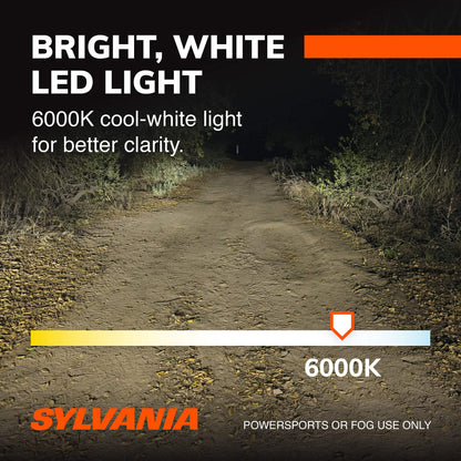 SYLVANIA H11 LED Headlight Bulbs - Off-Road/Fog Lights - Multicolor - Model H11SL.BX2 - 2 Pack