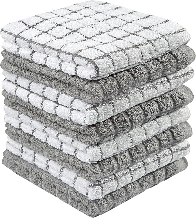 Bumble Dish Cloths | 12" x 12" | 100% Cotton Kitchen Towels | 405 GSM | Soft