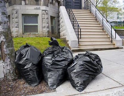 Tasker Contractor Garbage Bags 55 Gallon, 3 Mil Black Contractor Garbage Bag