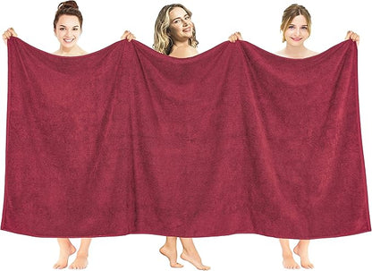 American Soft Linen 100% Cotton 600 GSM Turkish 40x80 Oversized Bath Towel Sheet